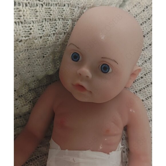 45cm Open Eyes Reborn Baby Girl Doll 5.61lbs Silicone Dolls Can Drink Water&Pee - Picture 14 of 16